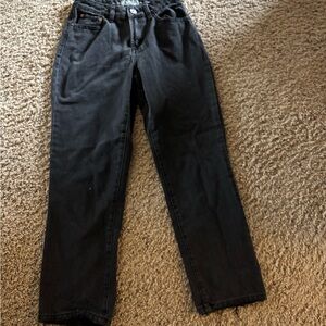 American Eagle Outfitters Women's Black Straight Jeans